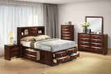 Zosimo Dark Cherry Transitional Storage Bedroom Set from Furniture of America - Luna Furniture