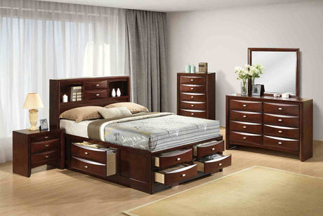 Zosimo Dark Cherry Mirror (Mirror Only) from Furniture of America - Luna Furniture