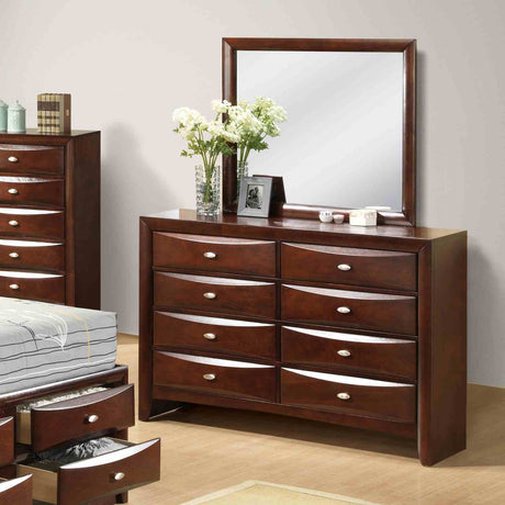 Zosimo Dark Cherry Dresser from Furniture of America - Luna Furniture