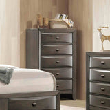 Zosimo Gray 5 Pc Queen Bedroom Set from Furniture of America - Luna Furniture