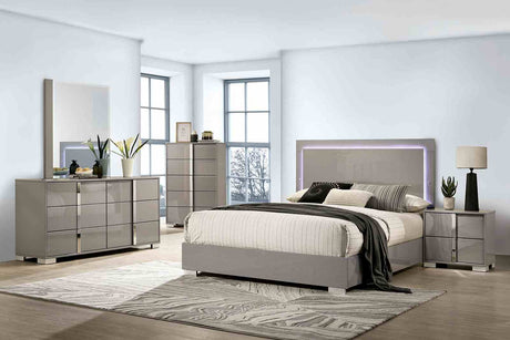 Sinistra Light Taupe Chest from Furniture of America - Luna Furniture