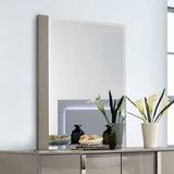 Sinistra Light Taupe Mirror (Mirror Only) from Furniture of America - Luna Furniture