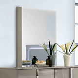 Sinistra Light Taupe 5 Pc Queen Bedroom Set from Furniture of America - Luna Furniture