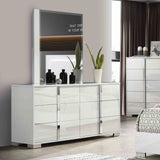 Sinistra White 5 Pc Queen Bedroom Set from Furniture of America - Luna Furniture