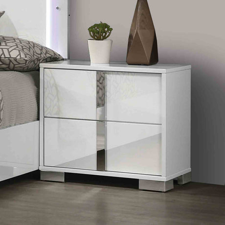 Sinistra White 5-Piece Queen Bedroom Set from Furniture of America - Luna Furniture