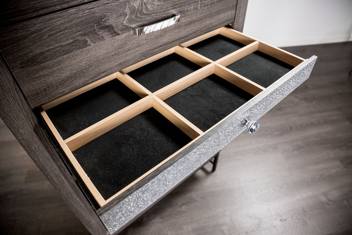 Voleta Gray Chest from Furniture of America - Luna Furniture