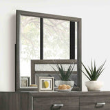 Voleta Gray Mirror (Mirror Only) from Furniture of America - Luna Furniture
