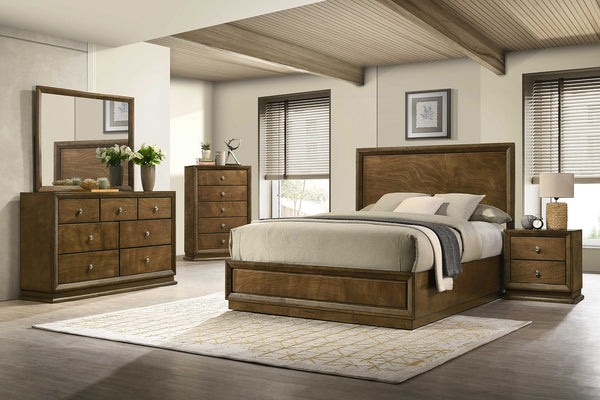 Kirkham Walnut 5-Piece Queen Bedroom Set