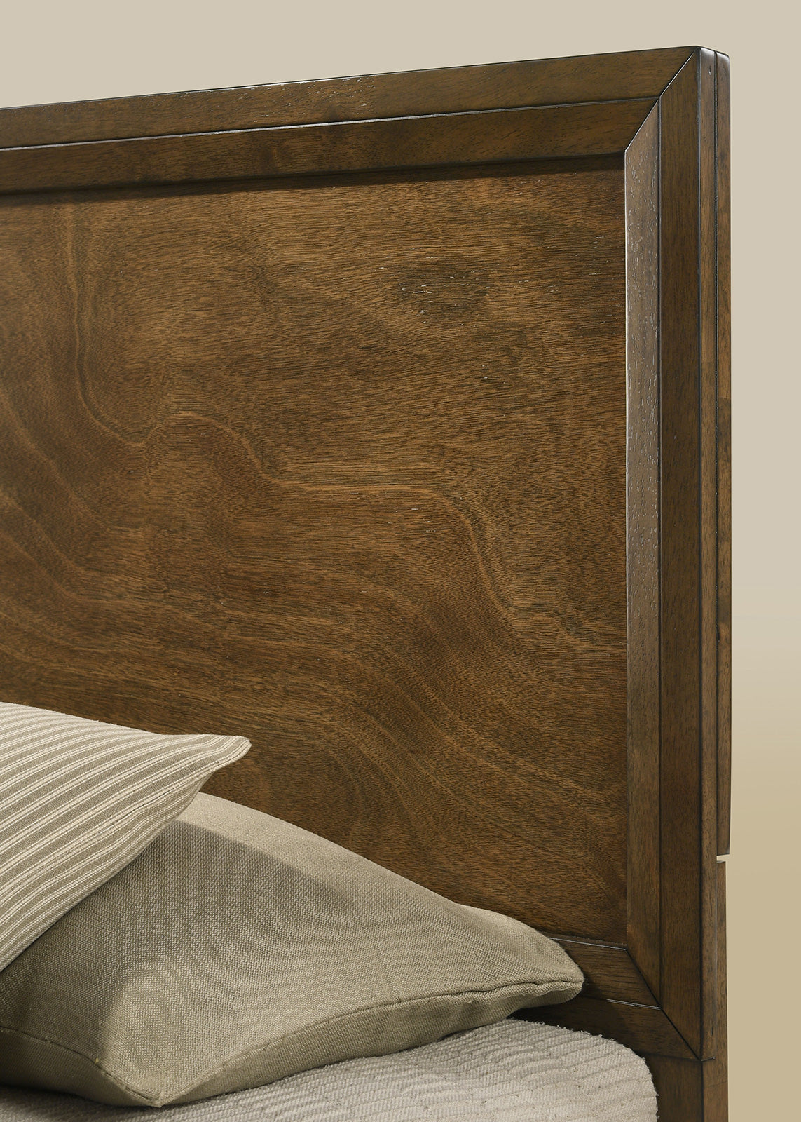 Kirkham Walnut King Panel Bed from Furniture of America - Luna Furniture