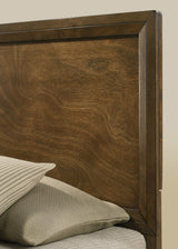Kirkham Walnut King Panel Bed from Furniture of America - Luna Furniture