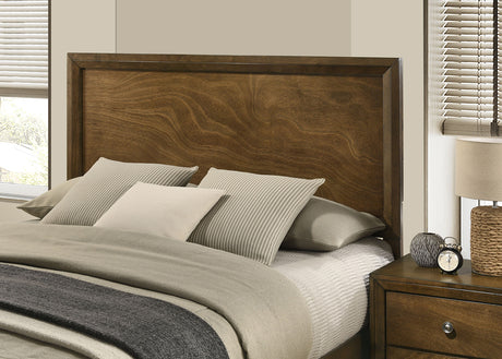 Kirkham Walnut King Panel Bed from Furniture of America - Luna Furniture