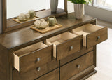 Kirkham Walnut 5 Pc Queen Bedroom Set from Furniture of America - Luna Furniture