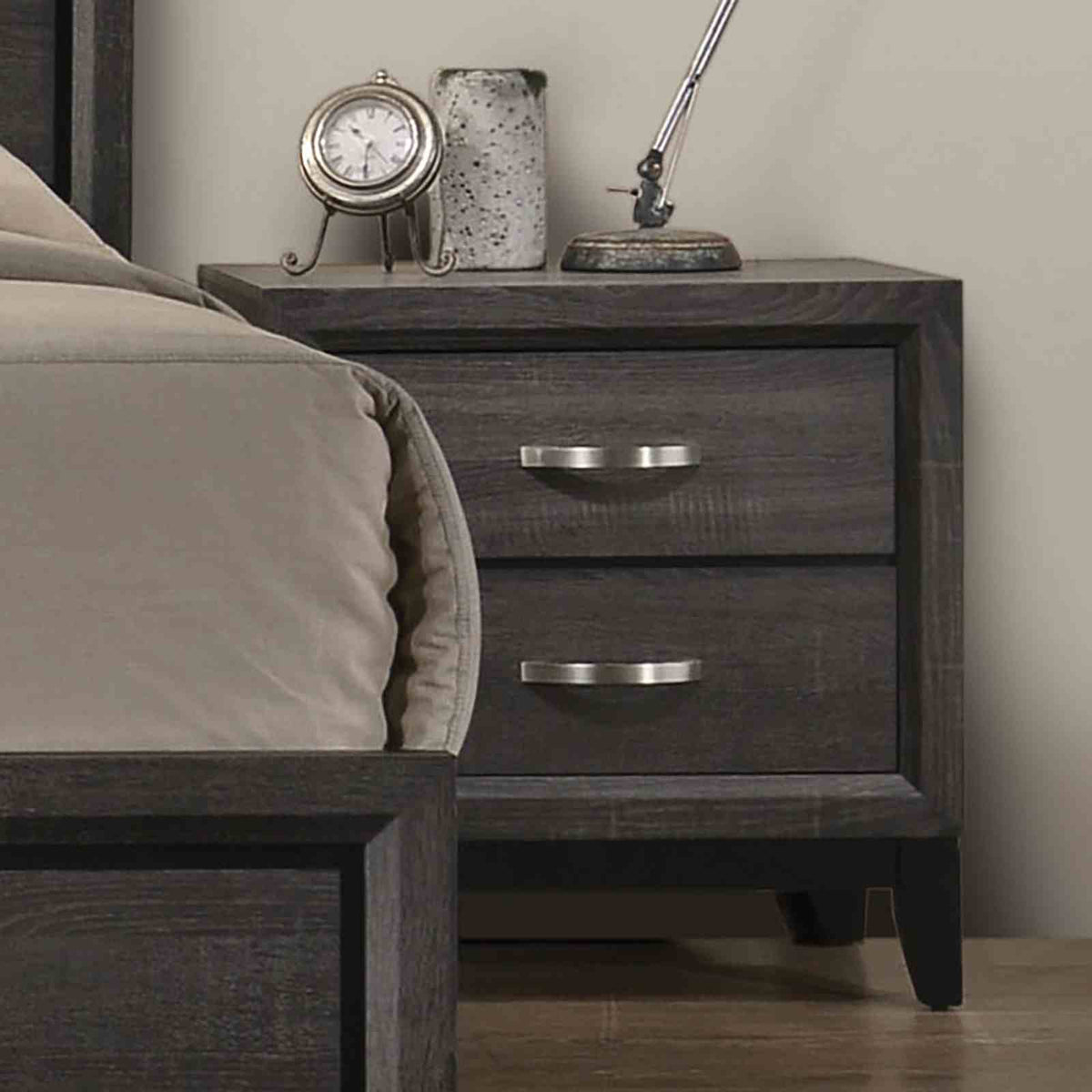 Errico Gray 5 Pc Queen Bedroom Set from Furniture of America - Luna Furniture