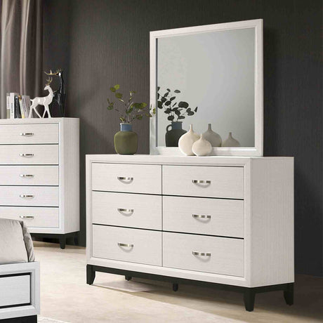 Errico White 5-Piece Queen Bedroom Set from Furniture of America - Luna Furniture