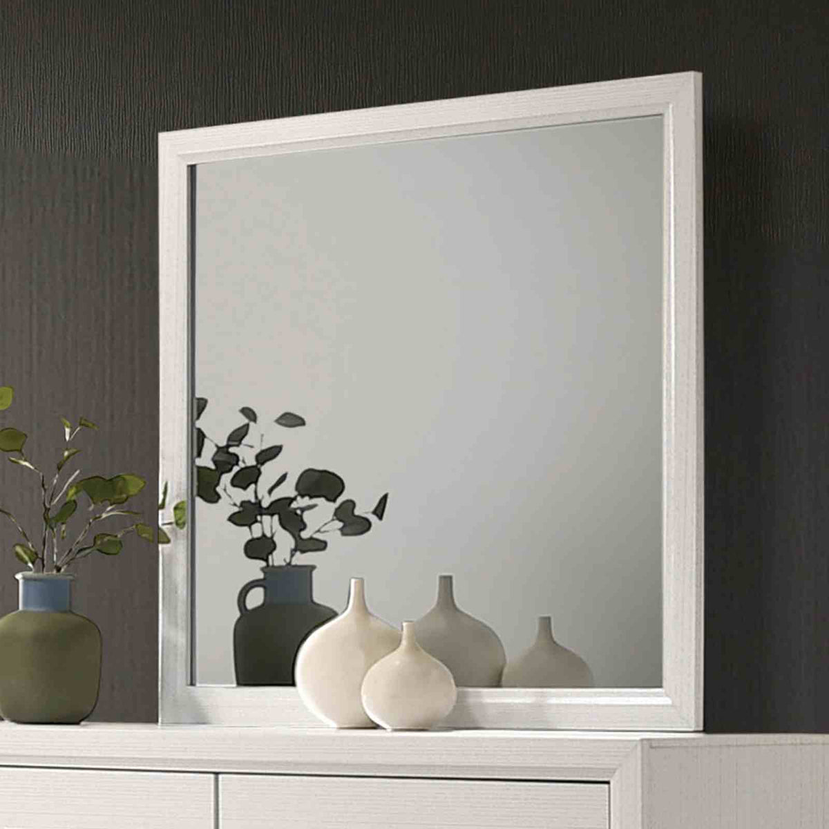 Errico White 5 Pc Queen Bedroom Set from Furniture of America - Luna Furniture