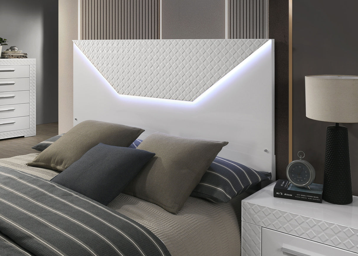 Whitby White Glam Bedroom Set from Furniture of America - Luna Furniture