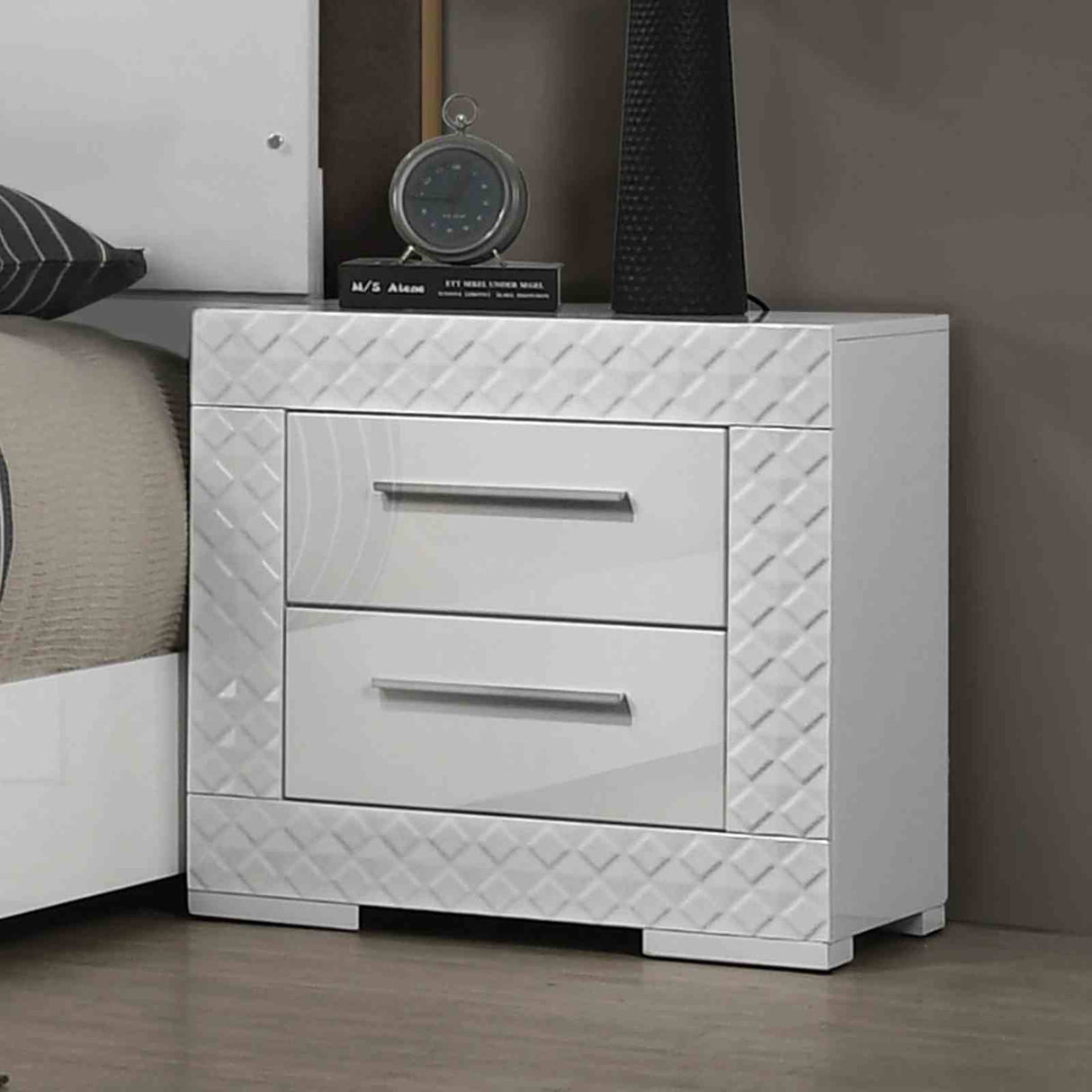 Whitby White Glam Bedroom Set from Furniture of America - Luna Furniture