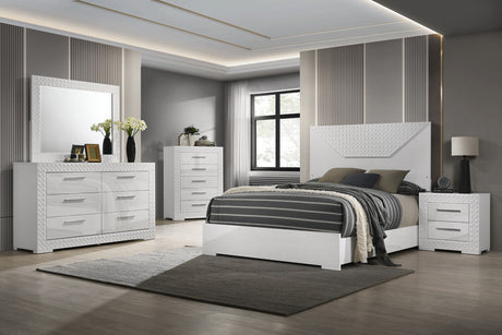Whitby White Glam Bedroom Set from Furniture of America - Luna Furniture
