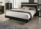 Lillestrom Black/Gold Contemporary Youth Bedroom Set from Furniture of America - Luna Furniture