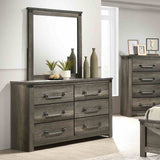 Britonale Rustic Gray 5 Pc Queen Bedroom Set from Furniture of America - Luna Furniture