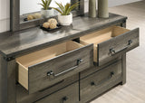 Britonale Rustic Gray 5 Pc Queen Bedroom Set from Furniture of America - Luna Furniture