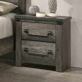 Britonale Rustic Gray 5 Pc Queen Bedroom Set from Furniture of America - Luna Furniture
