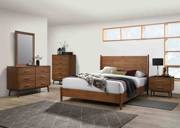 Tromso Walnut 5-Piece Queen Bedroom Set