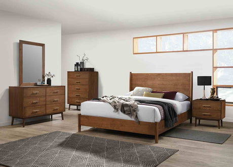 Tromso Walnut Mirror w/ Support (Mirror Only) from Furniture of America - Luna Furniture
