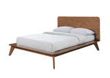 Stathelle Walnut 5 Pc Queen Bedroom Set from Furniture of America - Luna Furniture