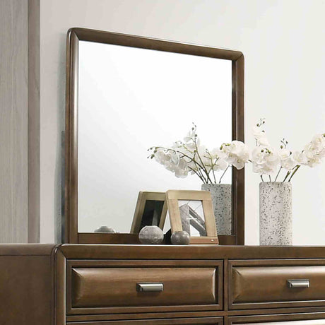 Caerwys Brown/Light Gray 5-Piece Queen Bedroom Set from Furniture of America - Luna Furniture