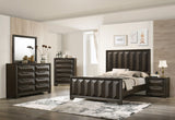 Hexham Espresso King Panel Bed from Furniture of America - Luna Furniture