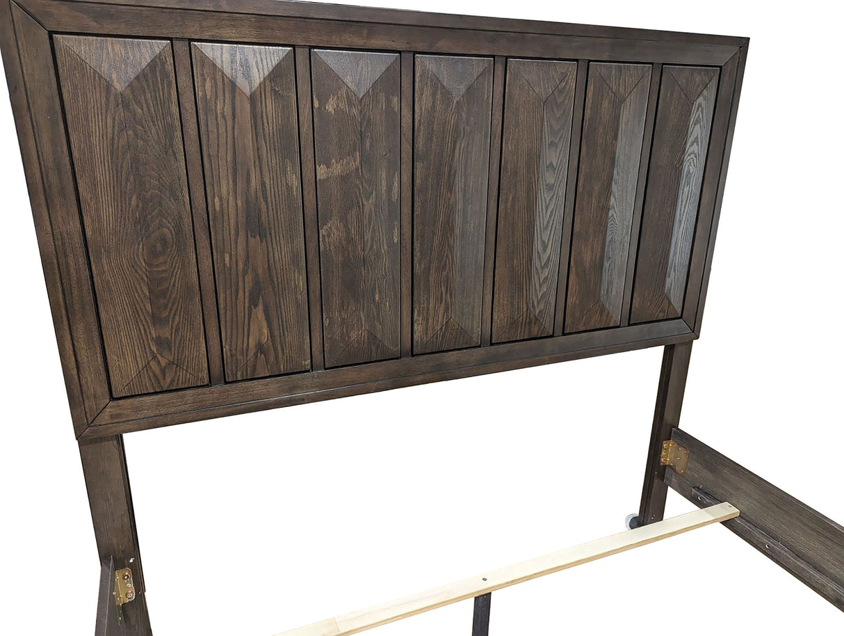 Hexham Espresso Queen Panel Bed from Furniture of America - Luna Furniture