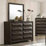 Hexham Espresso 5 Pc Queen Bedroom Set from Furniture of America - Luna Furniture