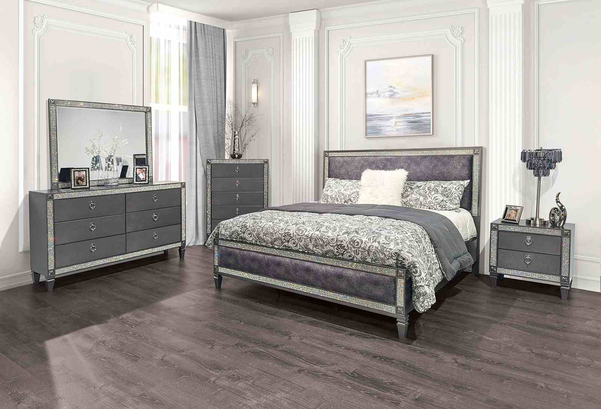 Lyanne Gray Mirror (Mirror Only) from Furniture of America - Luna Furniture