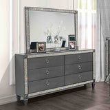 Titania Gray 5 Pc Queen Bedroom Set from Furniture of America - Luna Furniture