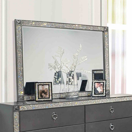 Titania Gray 5-Piece Queen Bedroom Set from Furniture of America - Luna Furniture