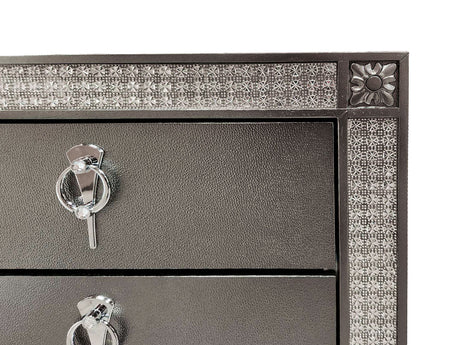 Titania Gray 5-Piece Queen Bedroom Set from Furniture of America - Luna Furniture