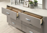 Aldridge Light Gray 5 Pc Queen Bedroom Set from Furniture of America - Luna Furniture