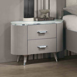Aldridge Light Gray 5 Pc Queen Bedroom Set from Furniture of America - Luna Furniture