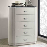 Aldgate Light Gray 5 Pc Queen Bedroom Set from Furniture of America - Luna Furniture