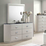 Aldgate Light Gray 5 Pc Queen Bedroom Set from Furniture of America - Luna Furniture