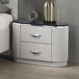 Aldgate Light Gray Contemporary Bedroom Set from Furniture of America - Luna Furniture