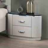 Aldgate Light Gray 5 Pc Queen Bedroom Set from Furniture of America - Luna Furniture