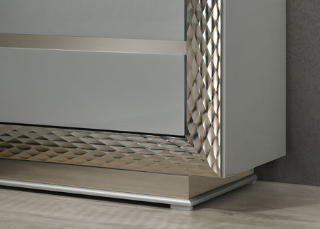 Ventnor Gray Nightstand from Furniture of America - Luna Furniture