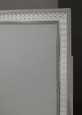 Cassiopeia Metallic Gray King Panel Bed from Furniture of America - Luna Furniture