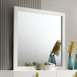 Basildon White Mirror (Mirror Only) from Furniture of America - Luna Furniture