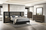 Chalfont Dark Brown Queen Panel Bed from Furniture of America - Luna Furniture