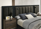 Chalfont Dark Brown Queen Panel Bed from Furniture of America - Luna Furniture