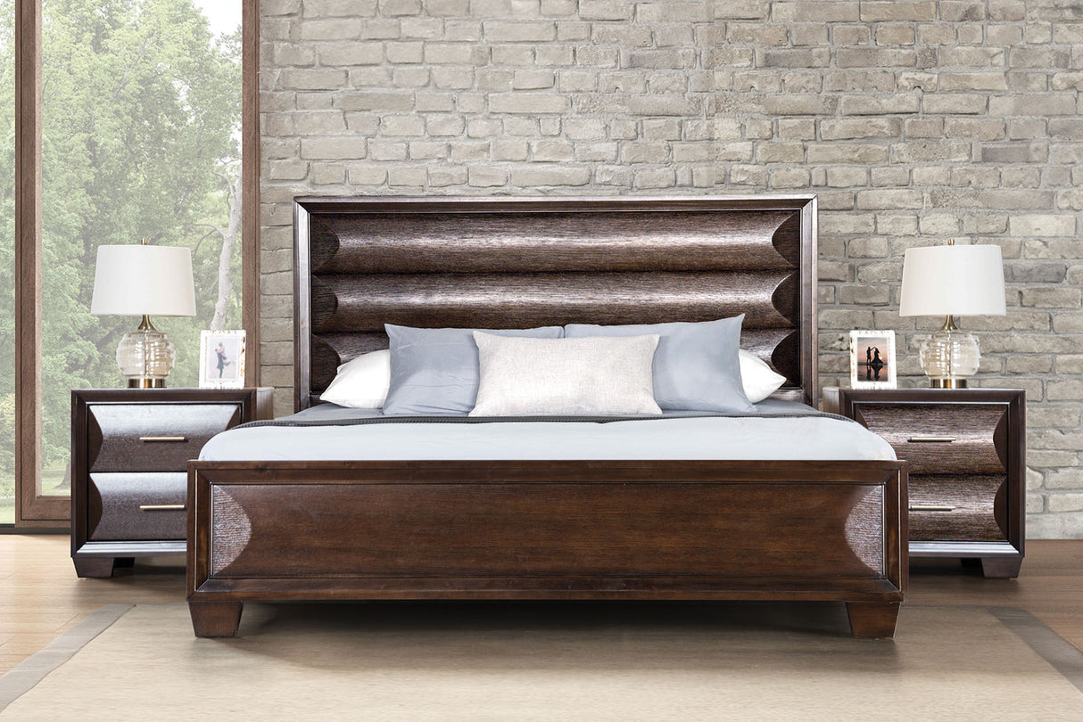 Chemnitz Espresso Queen Bed from Furniture of America - Luna Furniture