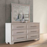 Hinwitz White Oak 5 Pc Queen Bedroom Set from Furniture of America - Luna Furniture